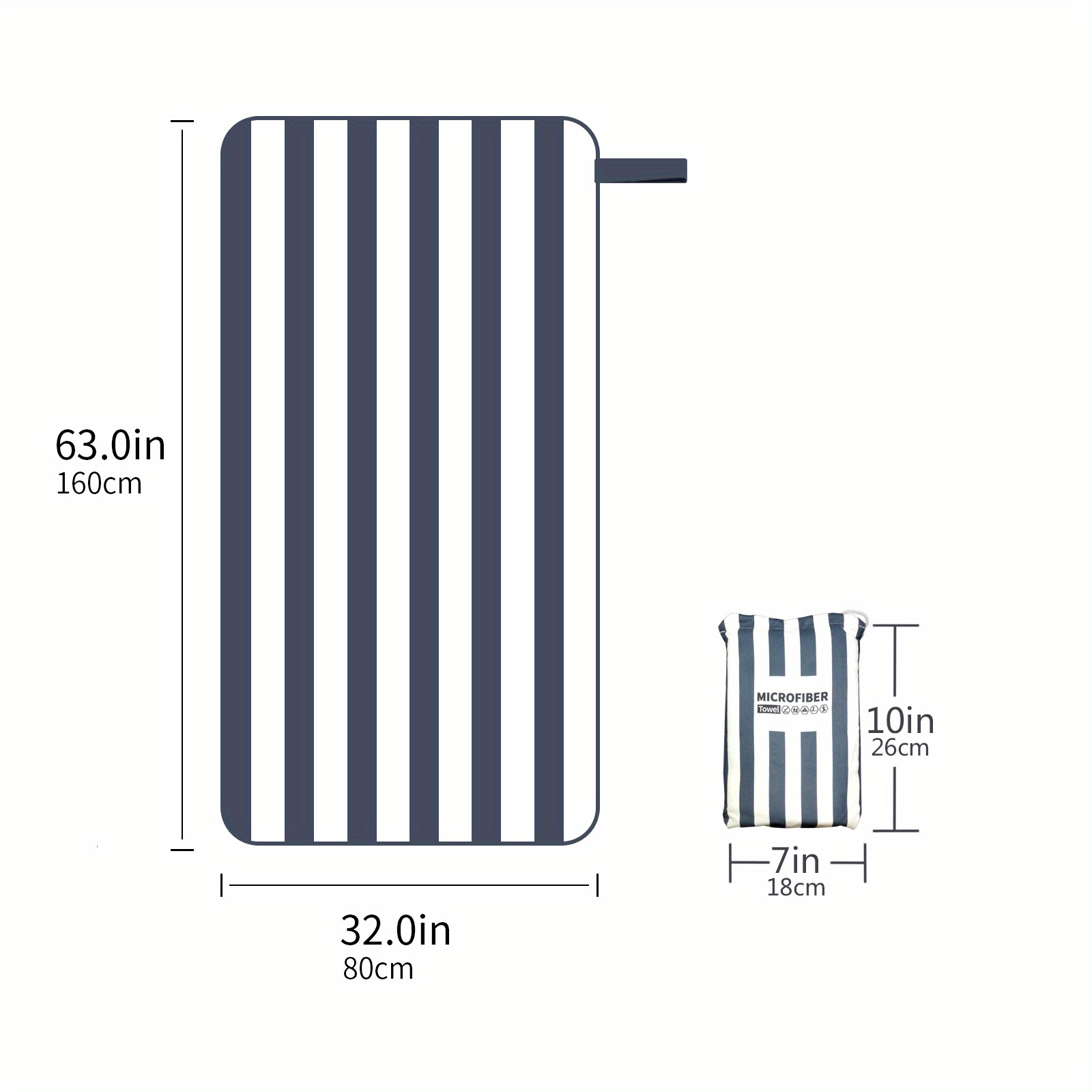 Lightweight Sports Towel: Quick Drying, Portable, Soft & Comfortable - Perfect For Outdoor Activities!_voghion.com