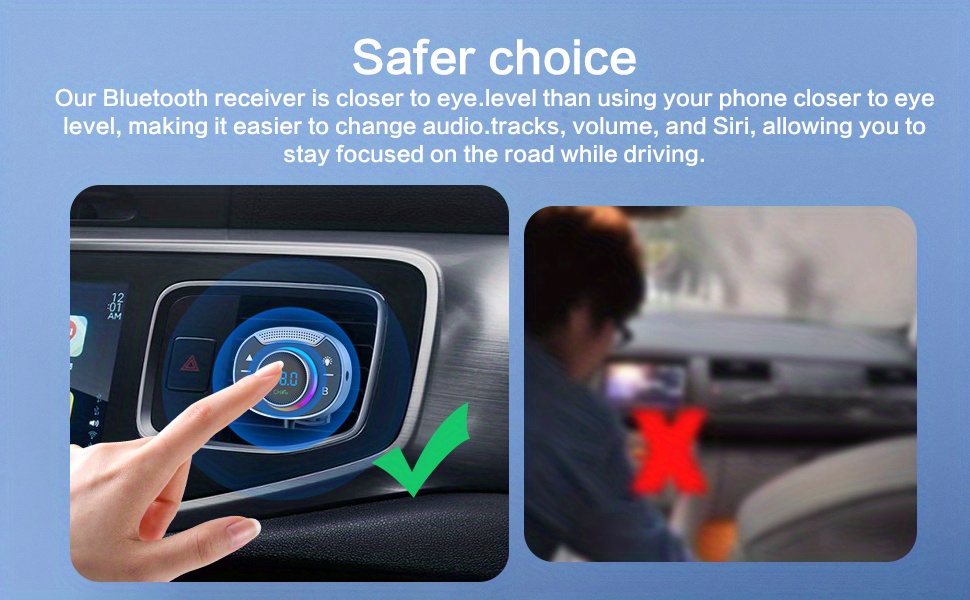 Bluetooth Car Adapter With Dual Usb Charger And Telescopic Cable_voghion.com