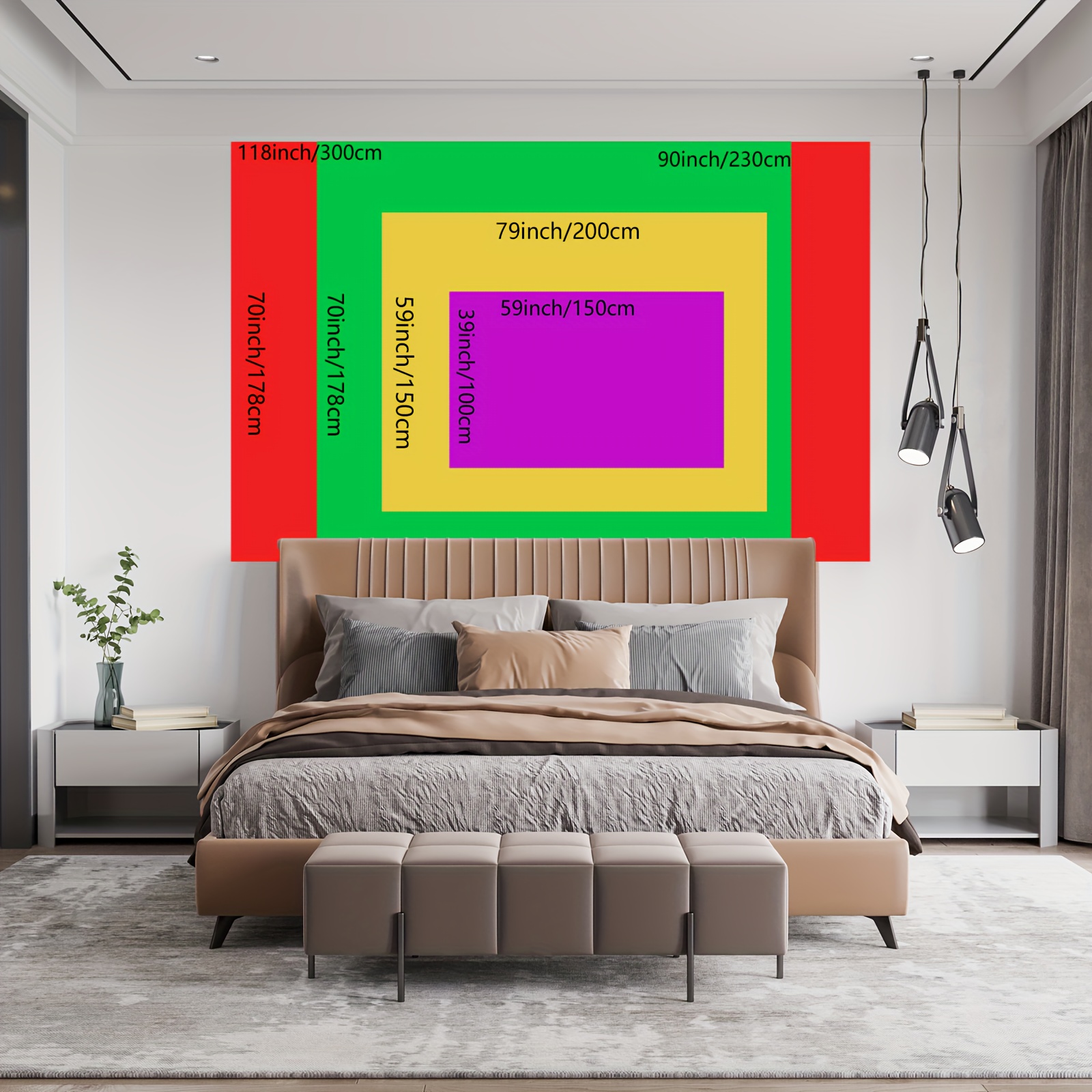 1 arazzo da parete grande in poliestere con paesaggio primaverile soleggiato nella foresta, ideale per soggiorno, camera da letto e decorazione della casa, con clip incluse._voghion.com