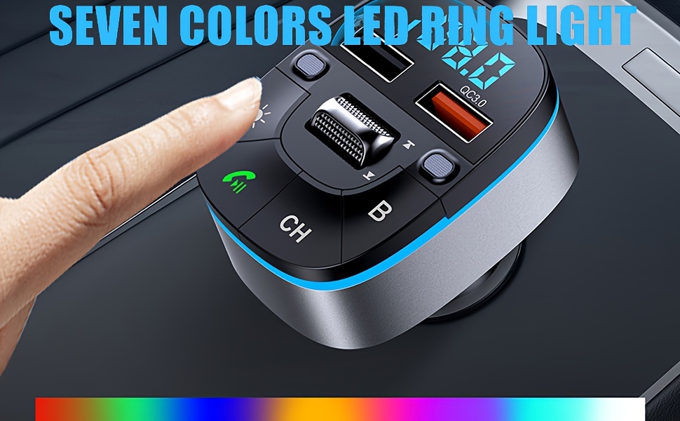 Fm Transmitter Für Das Auto Bluetooth Wireless Audio Empfänger_voghion.com