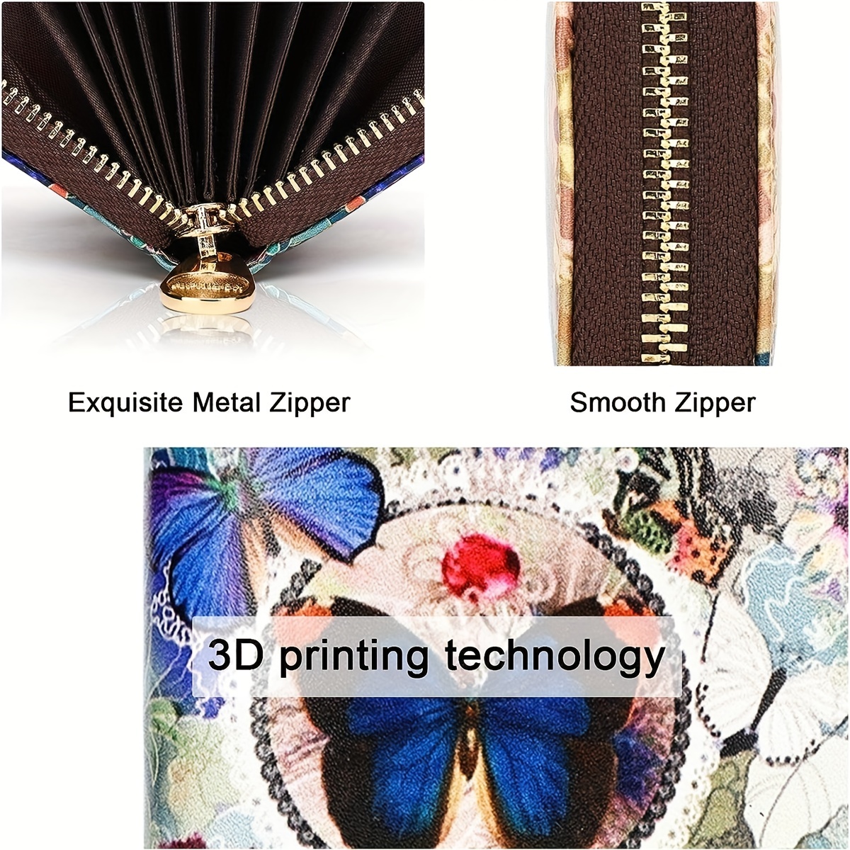High quality leather Men Women Card Holder Small Zipper Wallet Solid Coin Purse Key Ring Design RFID Business Credit Card Bags