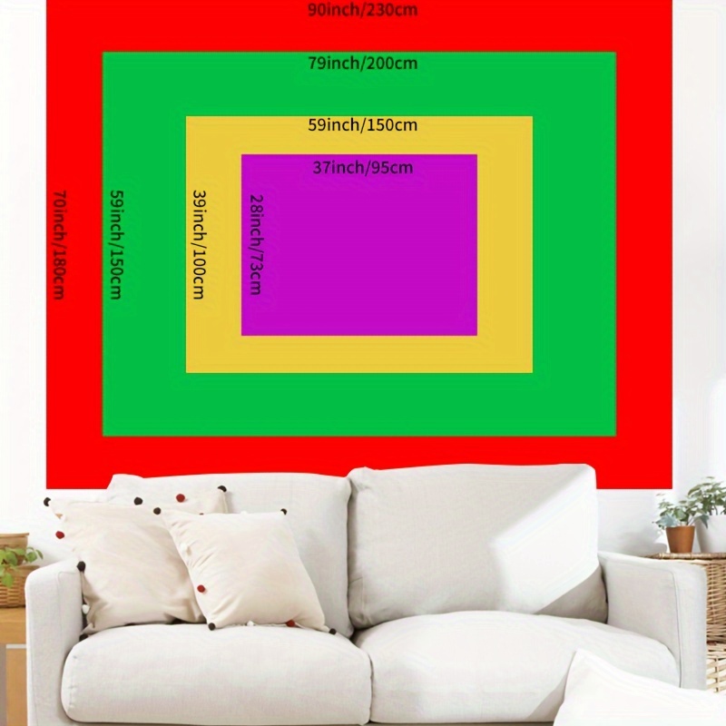 1pc Seven Steps Awakening Chakra Kundalini Ascending Stage Tapestry For Room Bedroom Wall Decor Enhance Ambiance For Halloween Party Decor_voghion.com