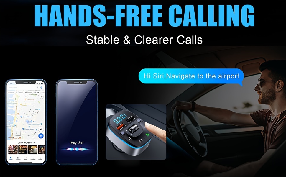 Fm Transmitter Für Das Auto Bluetooth Wireless Audio Empfänger_voghion.com