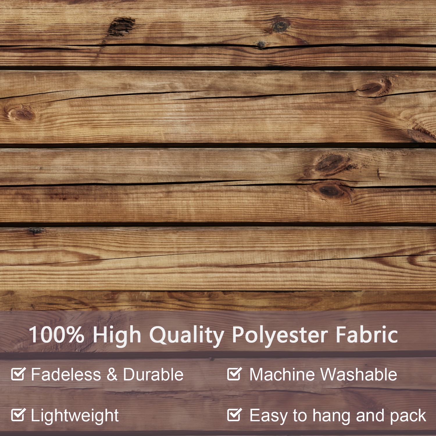 Ultra Large Size- 2D Log Plank Texture Vintage Style Landscape Photo Huge Digital Printing Tapestry, Aesthetic Printing Polyester_voghion.com