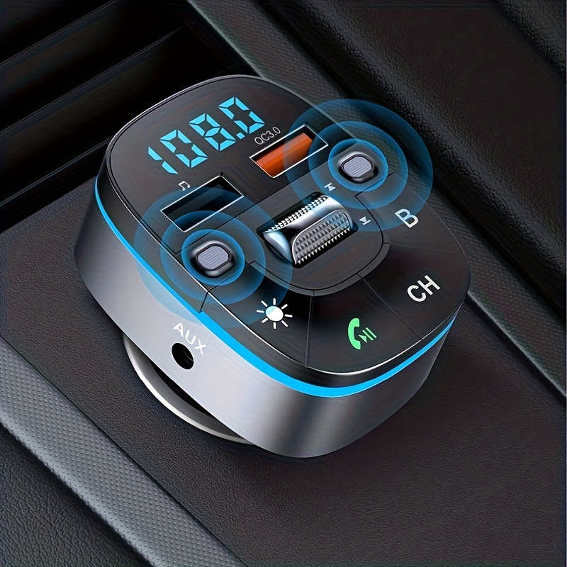Fm Transmitter Für Das Auto Bluetooth Wireless Audio Empfänger_voghion.com