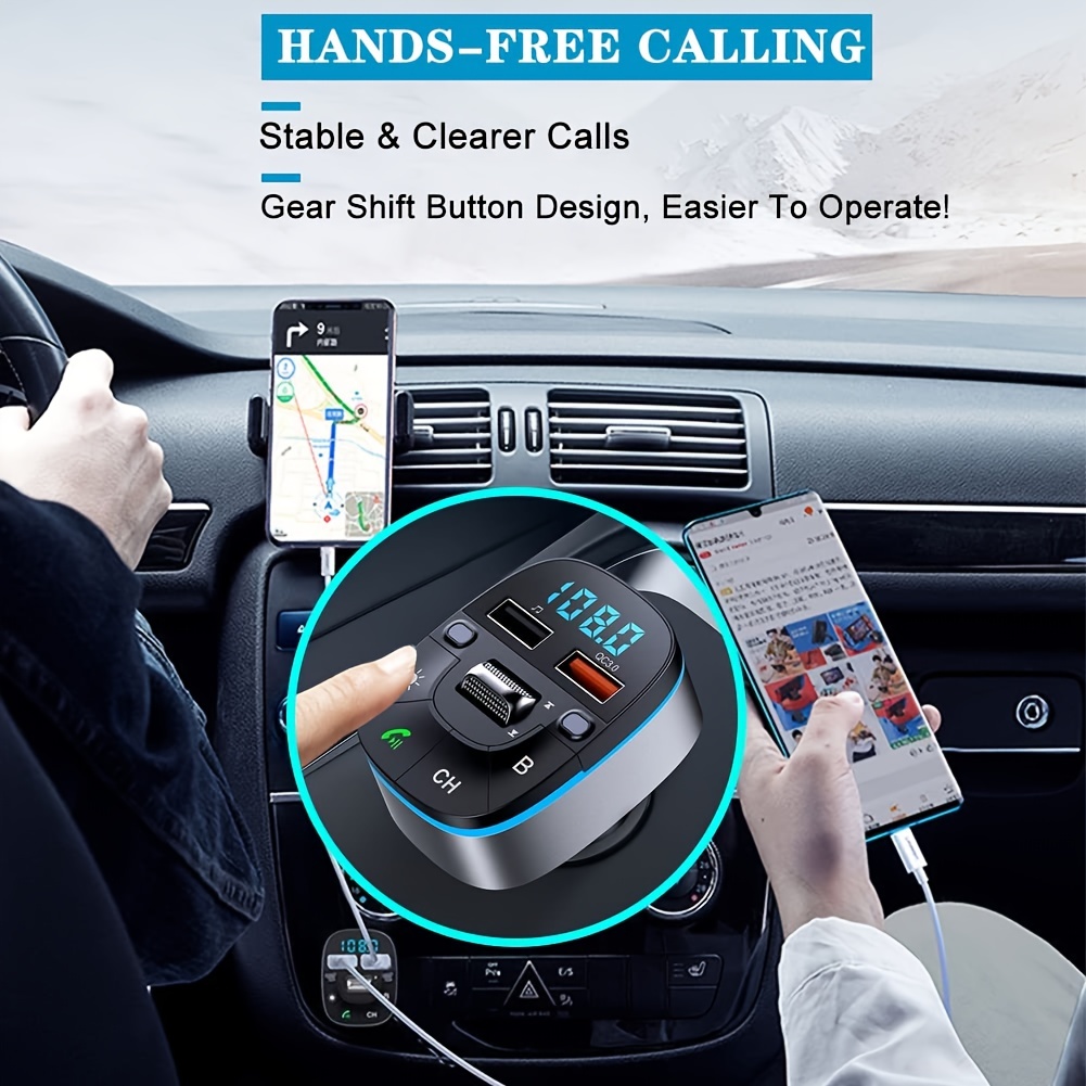 Fm Transmitter Für Das Auto Bluetooth Wireless Audio Empfänger_voghion.com