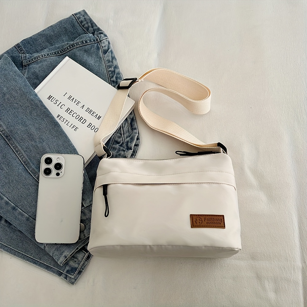 Minimalist Daily Commute Sling Bag Multi-Zipper Pocket Casual Crossbody Purse Lightweight Outdoor Travel Shoulder Handbag_voghion.com