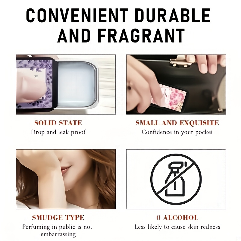 Solid Perfume Set With Floral Scents Lavender Lily Peony Rose_voghion.com