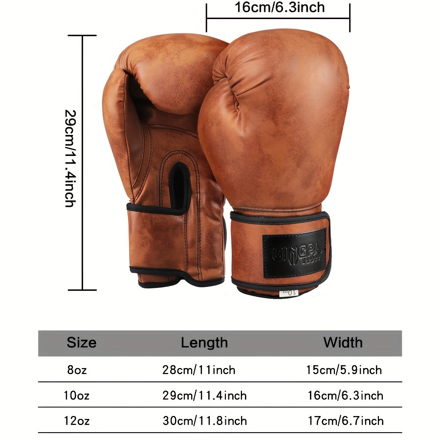 Retro Series Unisex Professional Boxing Gloves - Muay Thai Training, Gym And Fighting Gear_voghion.com