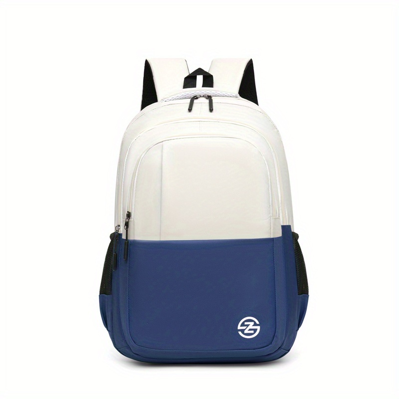 Two-tone Lightweight Travel Backpack, Large-capacity Student Schoolbag, Laptop Bag_voghion.com