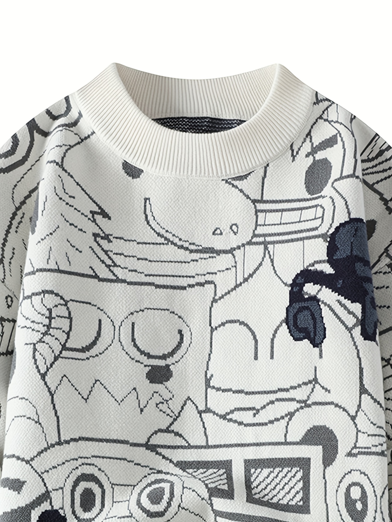 Maglione caldo e spesso in acrilico da uomo, cardigan invernale traspirante lavorato a maglia, adatto per abbigliamento casual, maglione comodo, maglione caldo,_voghion.com