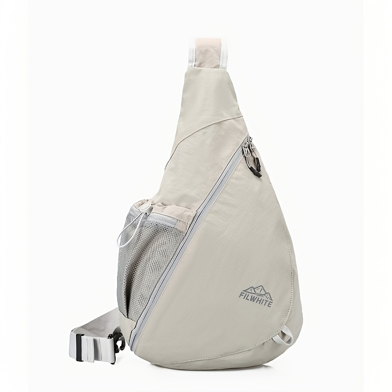Wasserdichte Oxford-Umhängetasche mit Flaschenhalter, Unisex, großes Fassungsvermögen, verstellbarer Gurt, Outdoor-Rucksack zum Wandern, Radfahren, Laufen_voghion.com
