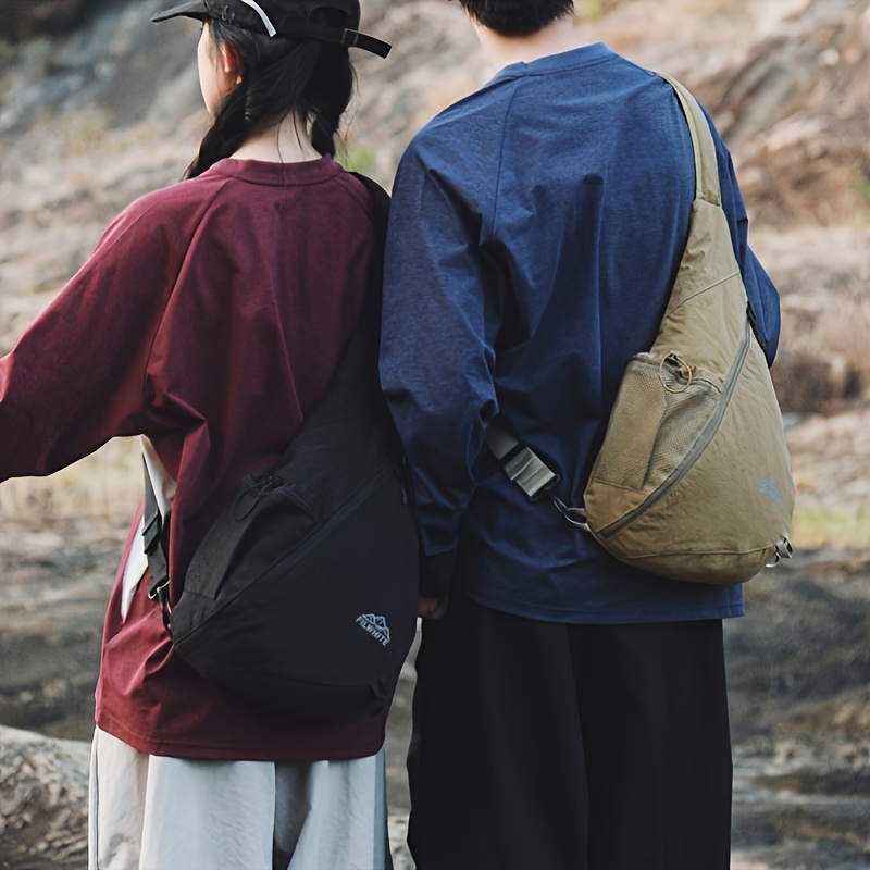 Wasserdichte Oxford-Umhängetasche mit Flaschenhalter, Unisex, großes Fassungsvermögen, verstellbarer Gurt, Outdoor-Rucksack zum Wandern, Radfahren, Laufen_voghion.com