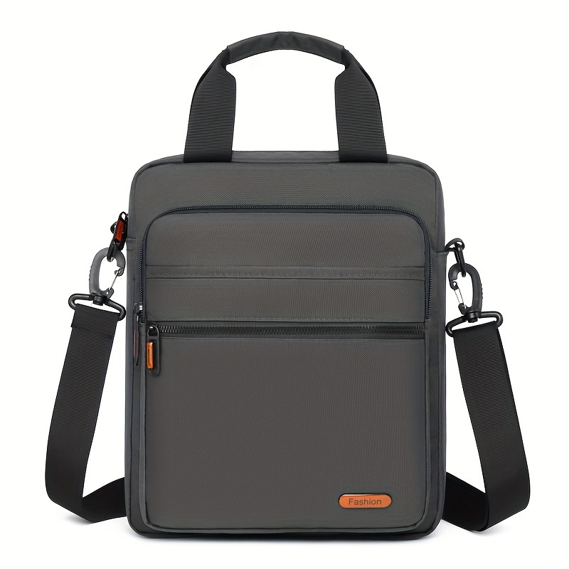 Waterdichte Oxford-aktetas voor heren, 2-in-1 handtas en crossbodytas, laptoptas met meerdere compartimenten, schoudertas voor kantoor en dagelijks gebruik._voghion.com