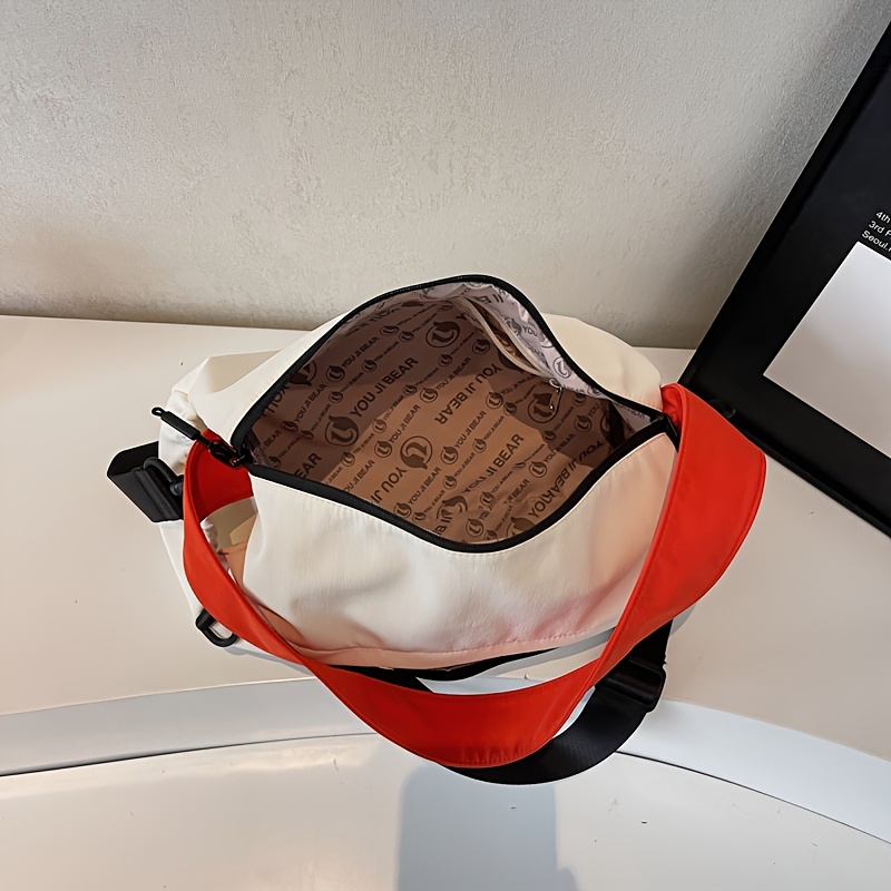 Minimalist Solid Color Drum Shape Sling Bag Portable Casual Daily Commute Shoulder Crossbody Bag Fashion Outdoor Shopping Handbag_voghion.com