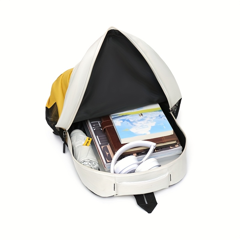 Two-tone Lightweight Travel Backpack, Large-capacity Student Schoolbag, Laptop Bag_voghion.com