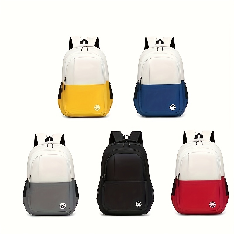 Two-tone Lightweight Travel Backpack, Large-capacity Student Schoolbag, Laptop Bag_voghion.com