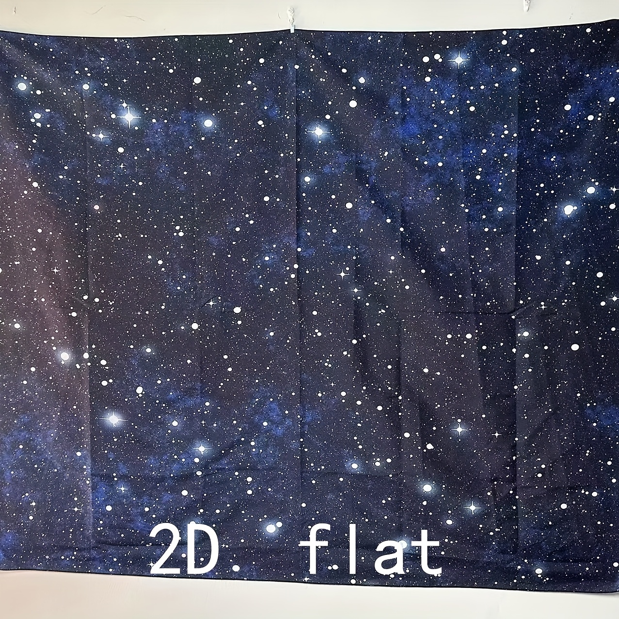 Outer Space Galaxy Tapestry Dark Blue Starry Night Sky Stars Moon Ceiling Fantasy Cosmic Universe Celestial Small Wall Hanging For Bedroom Dorm_voghion.com