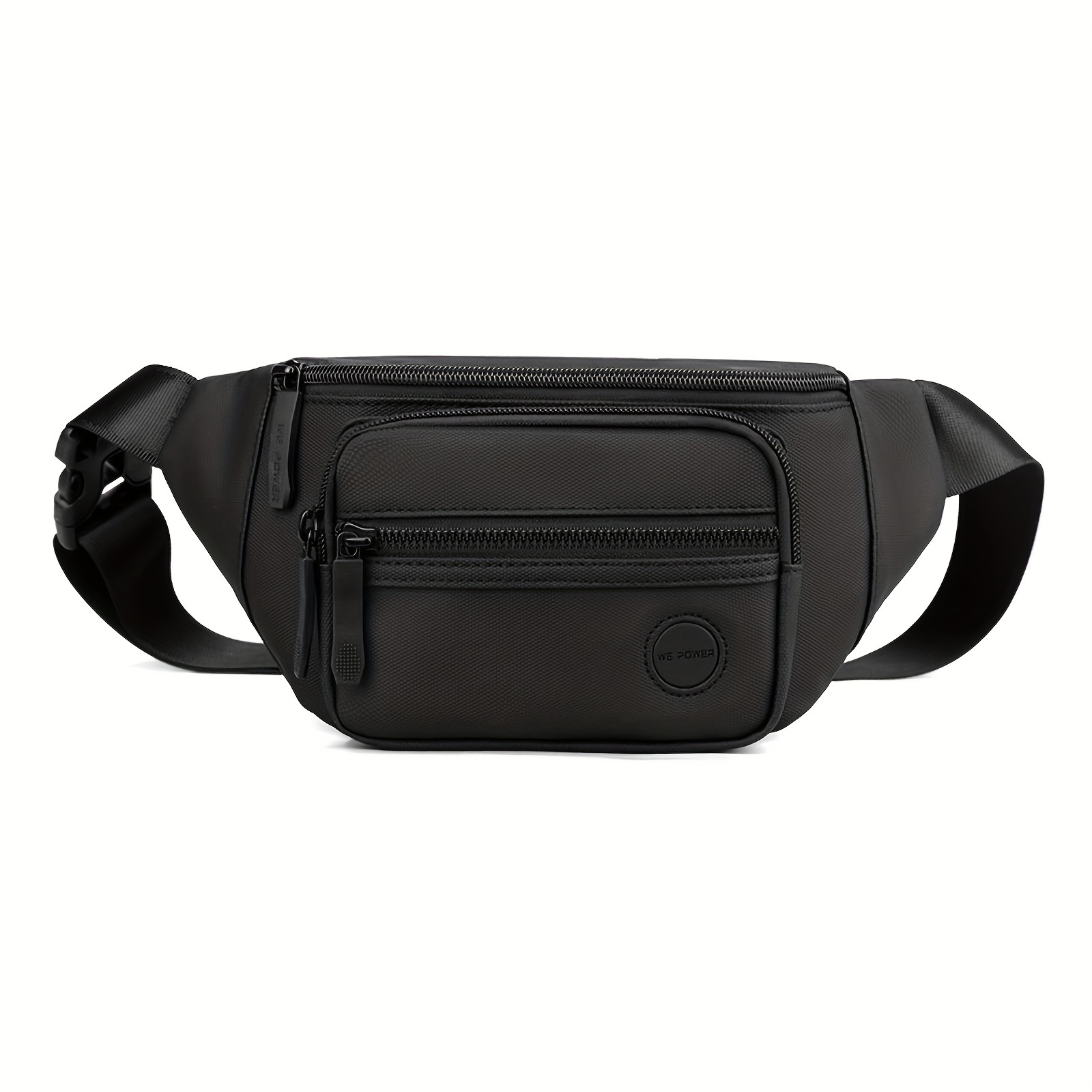 Leichte Herren-Bauchtasche aus wasserabweisendem Nylon mit mehreren Fächern, verstellbarem Gürtel, ideal für Sport, Reisen und den täglichen Weg zur Arbeit._voghion.com
