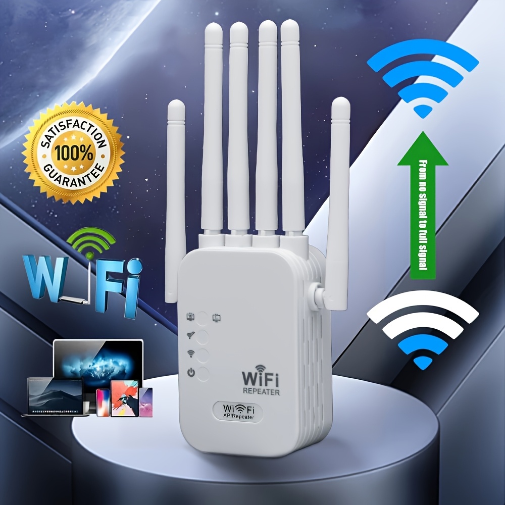 OEKE-WIFI Genişletici Güçlendirici-2.4G WIFI Tekrarlayıcı, 6 Anten Portlu Sinyal Güçlendirici-Ev Uzun Mesafeli Kablosuz Ağ_voghion.com