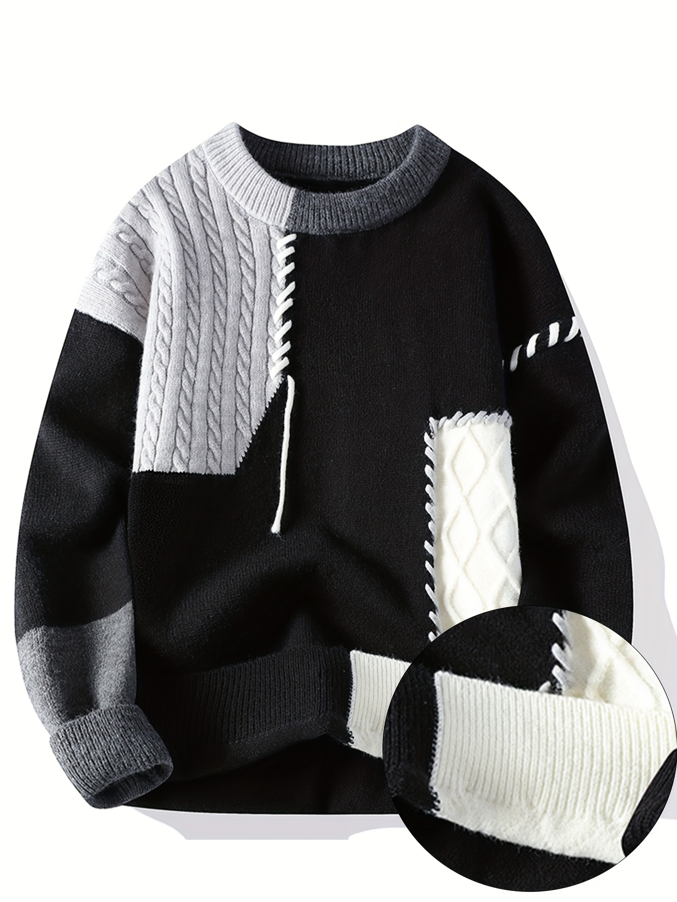 Sammy Fruit Men's Pullover Casual Fashion Knitted Sweater_voghion.com