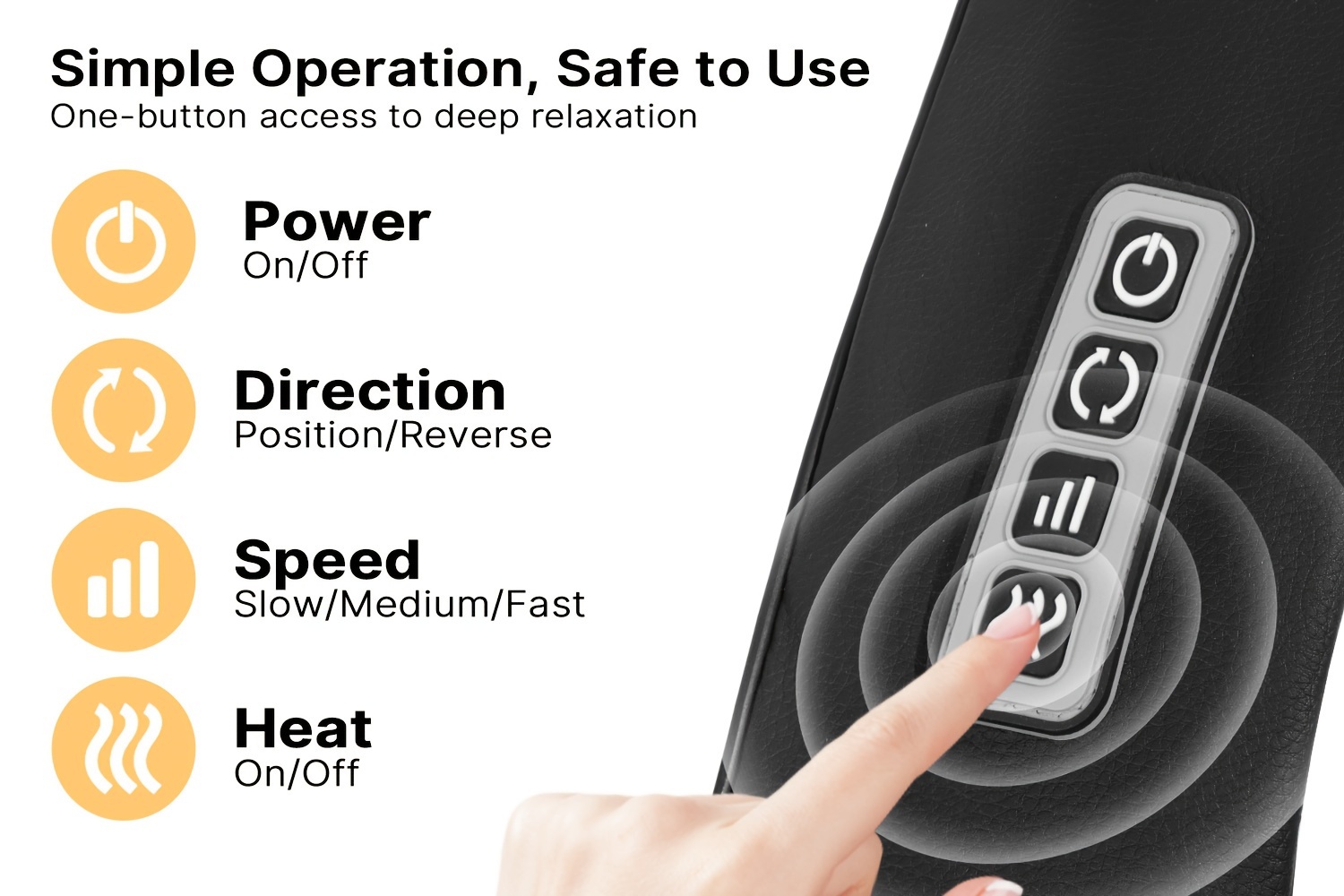 Electric 4D Shiatsu Back Neck Massager With Heat Deep Kneading Pillow For Body Muscle Use At Home Office Car Best Gifts_voghion.com