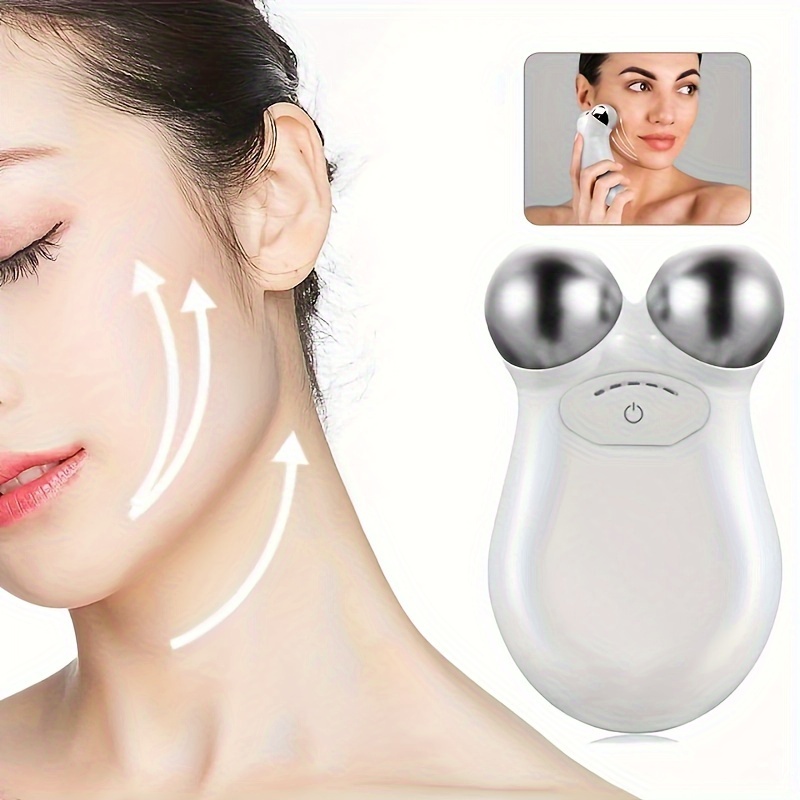 In 1 Professioneller Gesichtsmassageroller Elektrisches Facelifting-Tool für die tägliche Hautpflege 5 Modi anpassbare Vibration_voghion.com