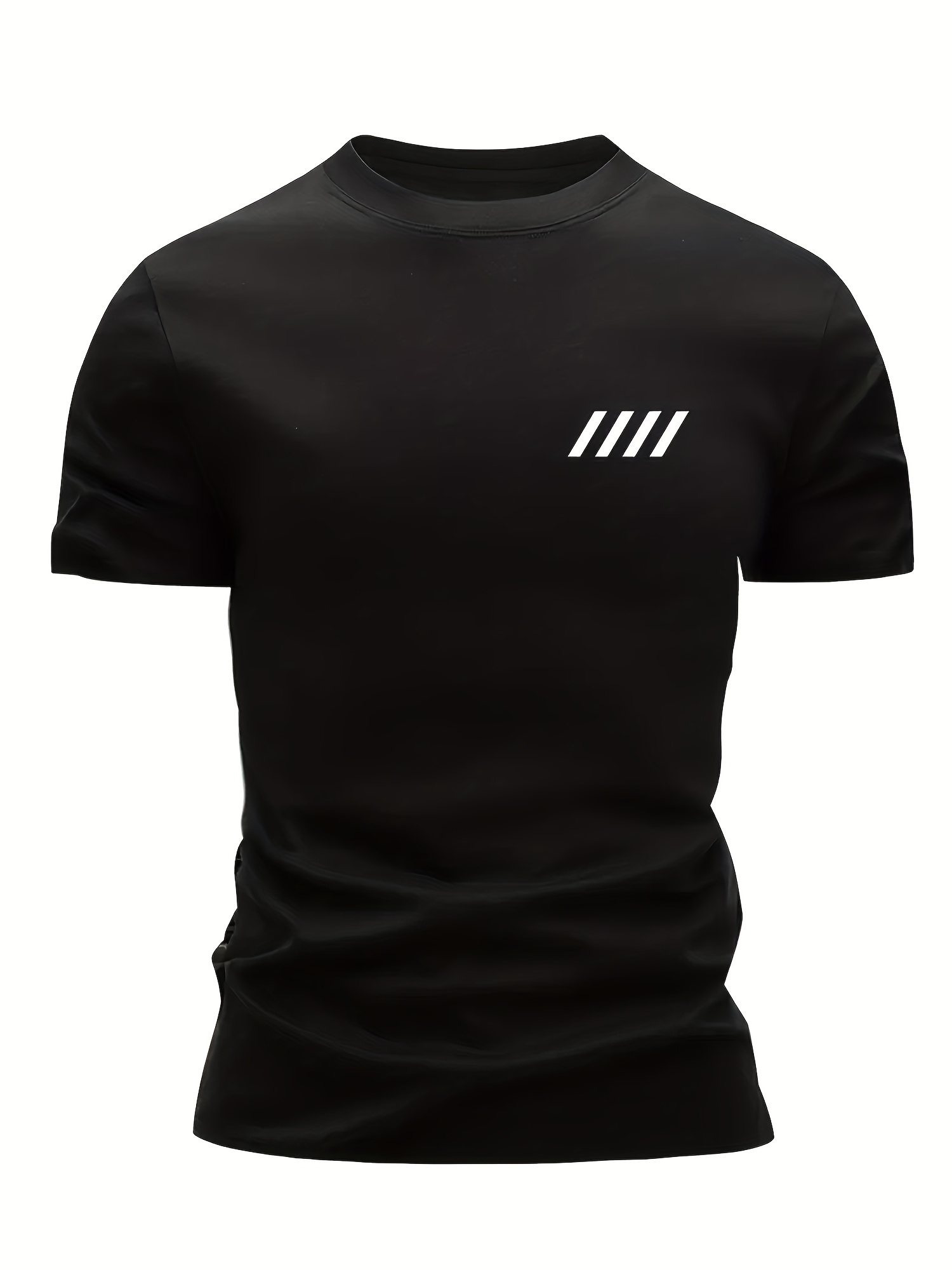 Plus Size Men's 100% Cotton T-Shirt Soft Comfortable Summer Short Sleeve_voghion.com
