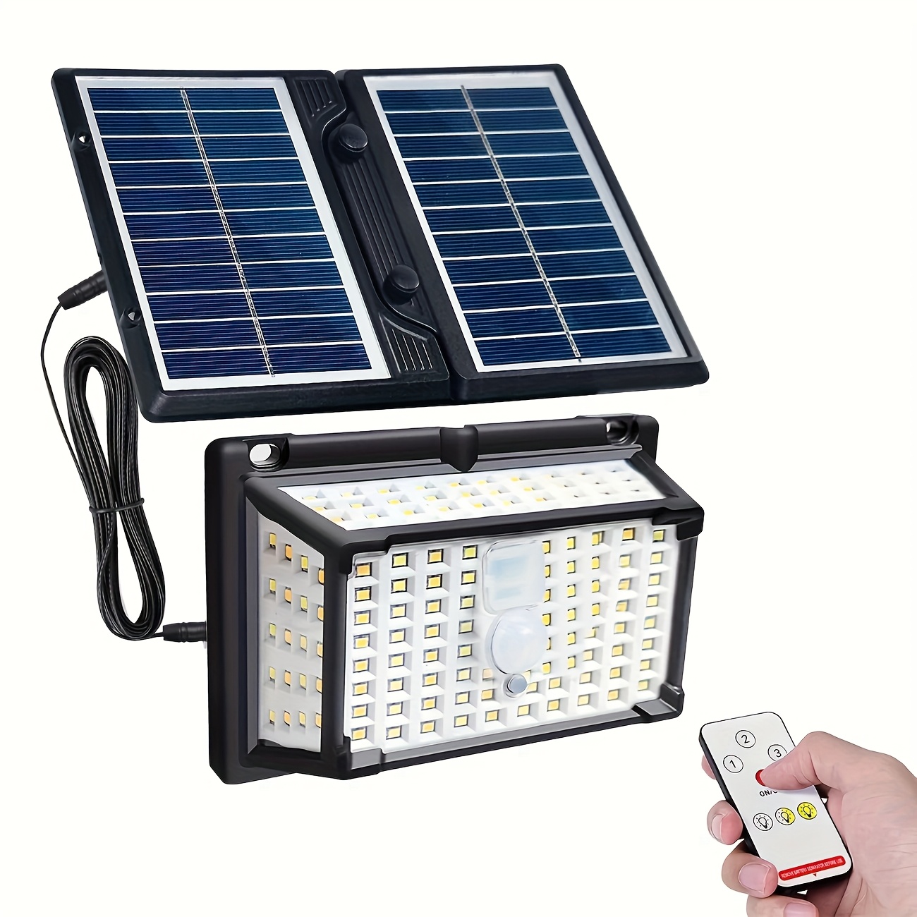 1PC Solar Motion Sensor Licht 36 LED Perlen Outdoor Wand Zaun Licht Für Camping Garage Hof Kommerziellen Beleuchtung_voghion.com