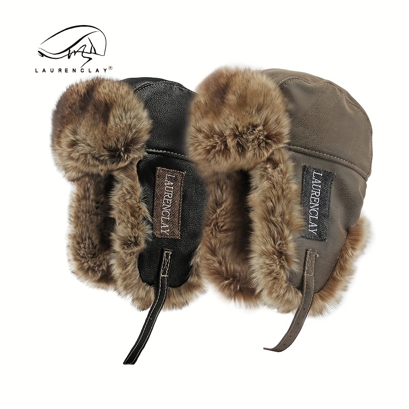 1 New Autumn And Winter Thickened Warm Men's And Women's Outdoor Warm Lei Feng Hat Windproof And Cold Ear Protection Northeast Hat_voghion.com