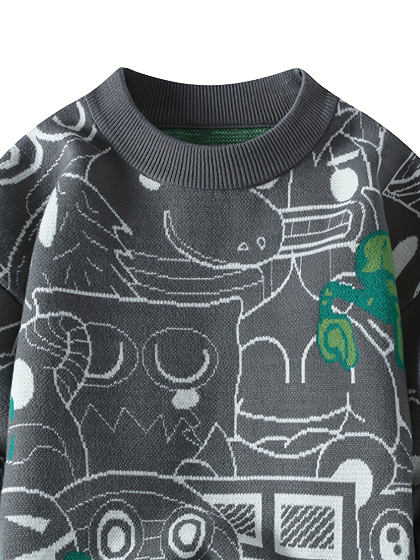 Maglione caldo e spesso in acrilico da uomo, cardigan invernale traspirante lavorato a maglia, adatto per abbigliamento casual, maglione comodo, maglione caldo,_voghion.com