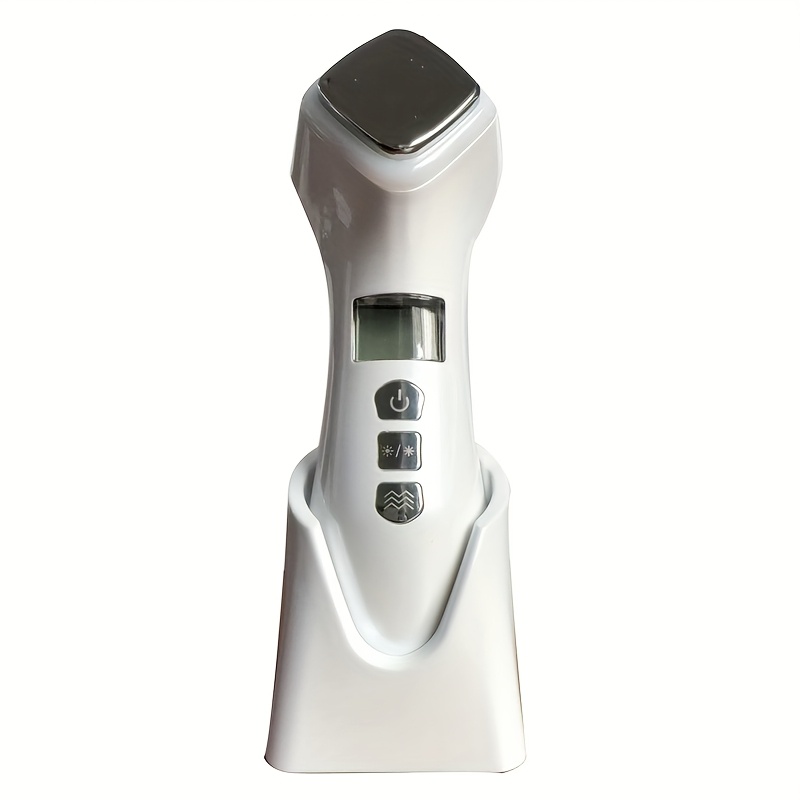 [Rechargeable Massager] Rechargeable Hot Cold Massager Portable LED Display Cleansing And Massaging With USB Charging,_voghion.com