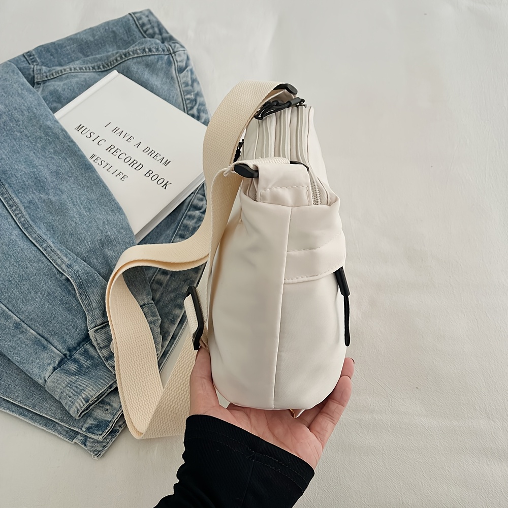 Minimalist Daily Commute Sling Bag Multi-Zipper Pocket Casual Crossbody Purse Lightweight Outdoor Travel Shoulder Handbag_voghion.com