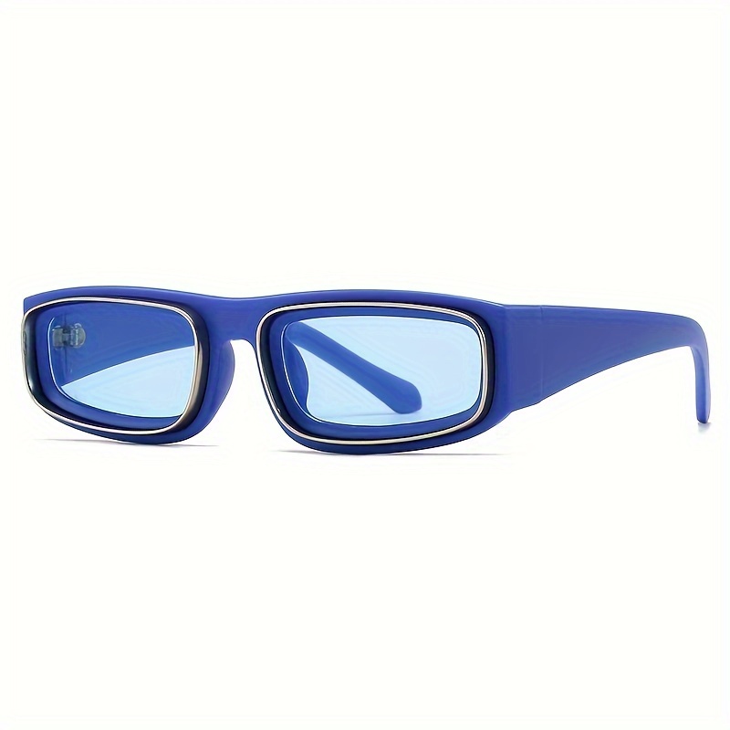 Occhiali da sole rettangolari piccoli da donna e da uomo, antiriflesso, alla moda, sportivi, per feste in spiaggia, lenti sfumate_voghion.com