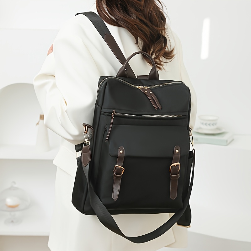 Multi-Functional Convertible Backpack Anti Theft Design Detachable Shoulder Strap Large Capacity Laptop Travel School Bag_voghion.com