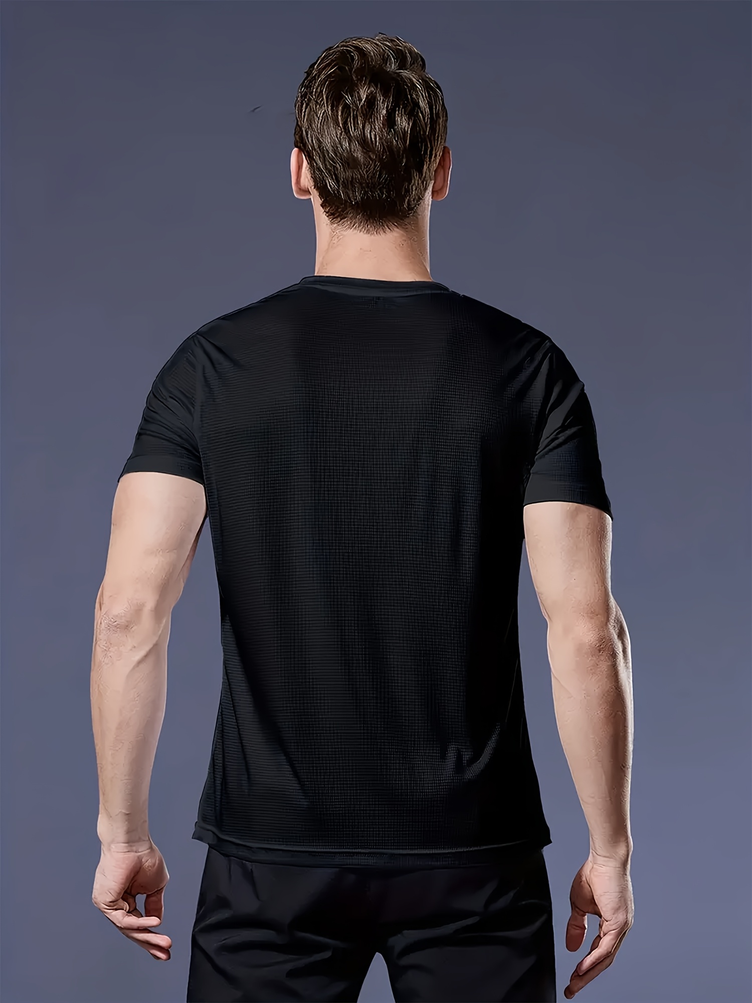 Plus Size Men's 100% Cotton T-Shirt Soft Comfortable Summer Short Sleeve_voghion.com