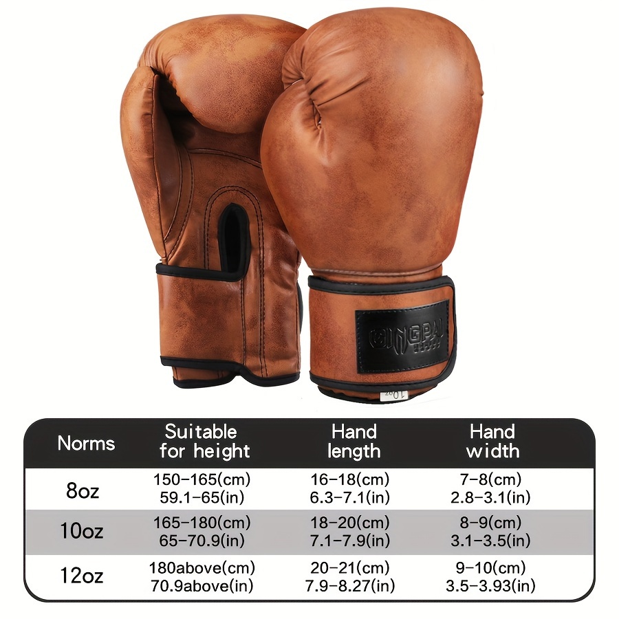 Retro Series Unisex Professional Boxing Gloves - Muay Thai Training, Gym And Fighting Gear_voghion.com