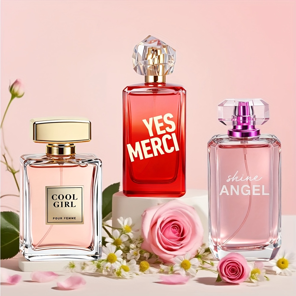 Damen Eau De Parfum Geschenkset, Langanhaltender Duft 3 Teile_voghion.com