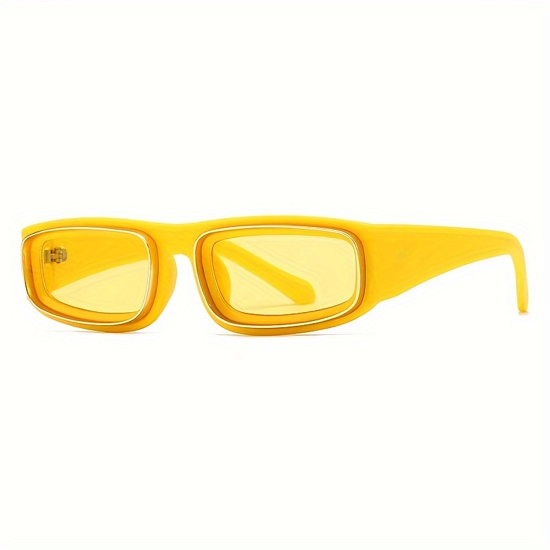 Occhiali da sole rettangolari piccoli da donna e da uomo, antiriflesso, alla moda, sportivi, per feste in spiaggia, lenti sfumate_voghion.com