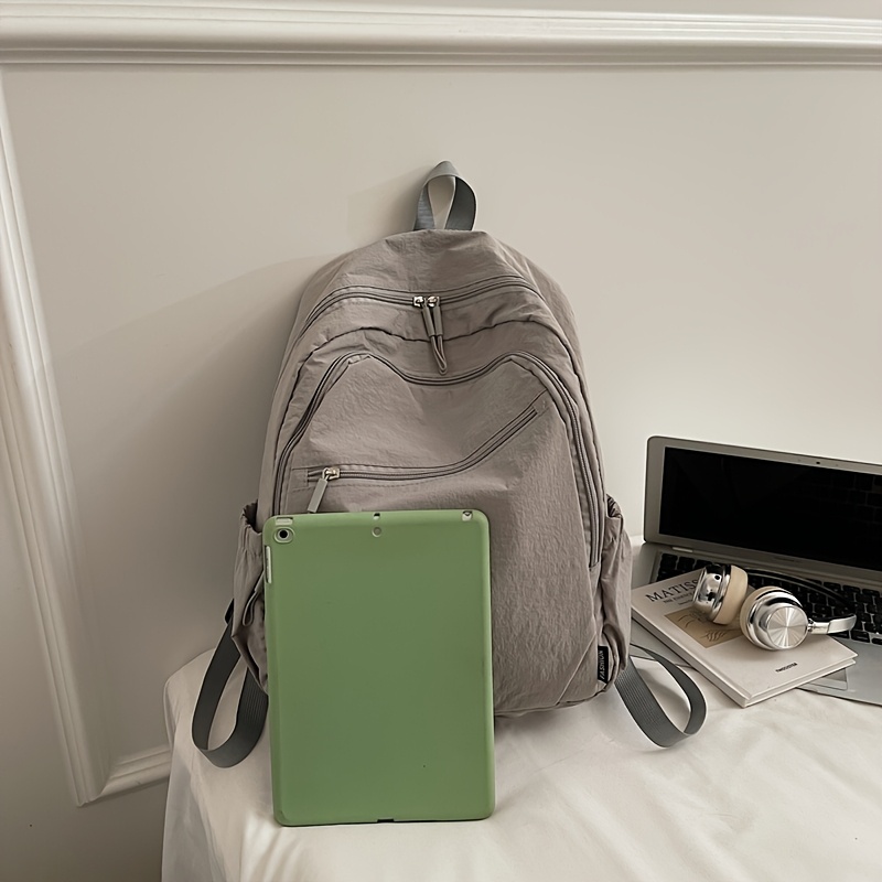 Leichter Damenrucksack aus knitterfreiem Nylon mit großem Fassungsvermögen und mehreren Fächern – ideal als Laptop-Rucksack, Tagesrucksack, Freizeitrucksack, Reiserucksack, Schulrucksack oder Schultertasche._voghion.com