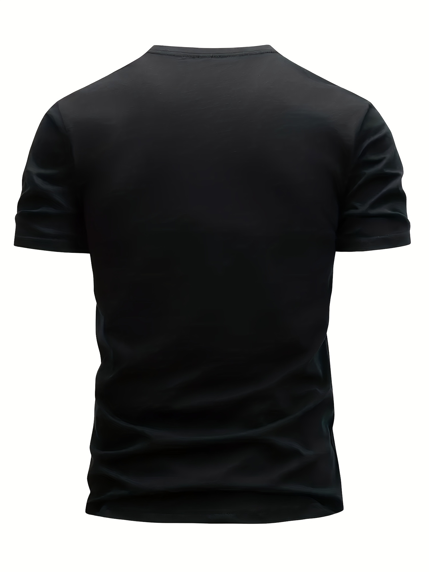 Plus Size Men's 100% Cotton T-Shirt Soft Comfortable Summer Short Sleeve_voghion.com