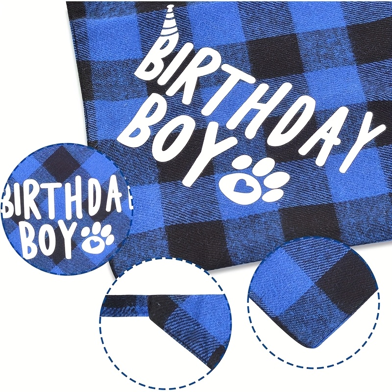 Set per il compleanno del cane, comprensivo di sciarpa e cappellino._voghion.com
