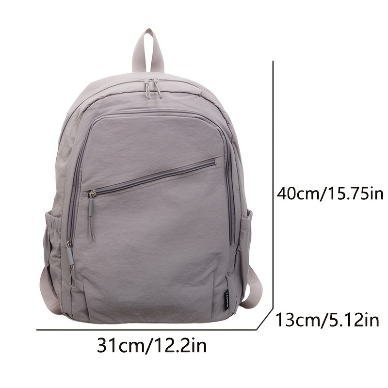 Leichter Damenrucksack aus knitterfreiem Nylon mit großem Fassungsvermögen und mehreren Fächern – ideal als Laptop-Rucksack, Tagesrucksack, Freizeitrucksack, Reiserucksack, Schulrucksack oder Schultertasche._voghion.com