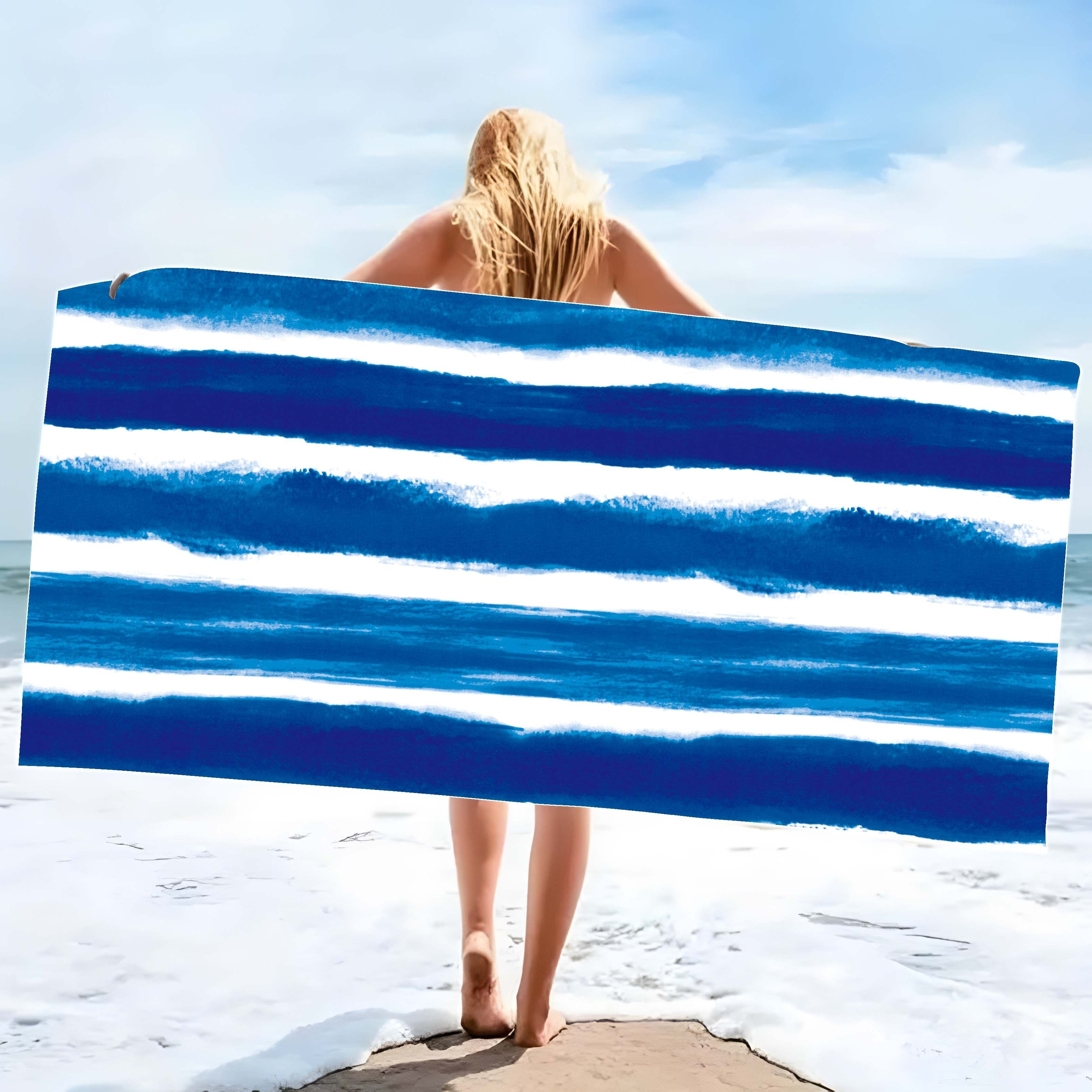 Lot de 14 motifs en microfibre éponge surdimensionnée pour la piscine, la plage, le camping, les voyages, la natation et le yoga. Idéal pour le corps et les femmes._voghion.com