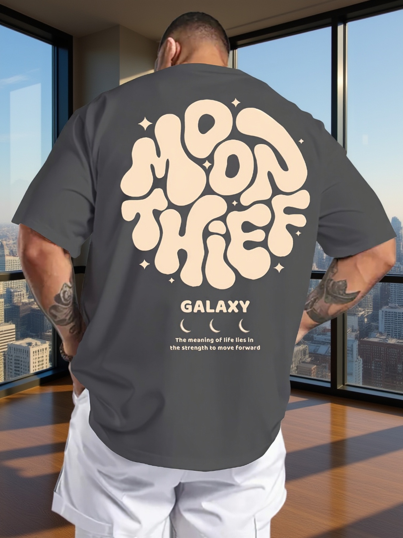 T-shirt d'été pour homme, grandes tailles, 100 % coton, coupe ample et confortable, style rétro_voghion.com