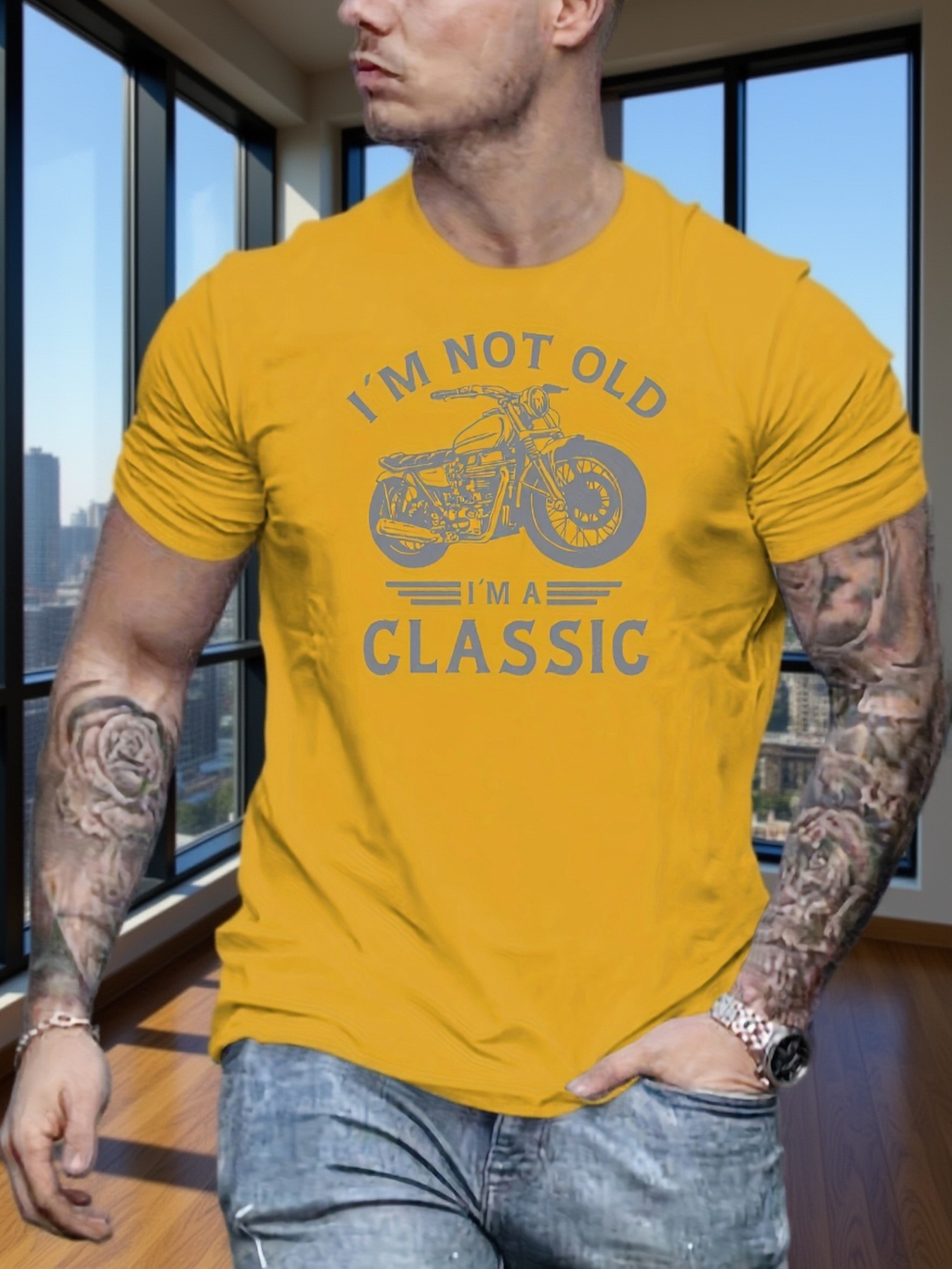 T-shirt d'été pour homme, grandes tailles, 100% coton, coupe ample et confortable, collection classique_voghion.com