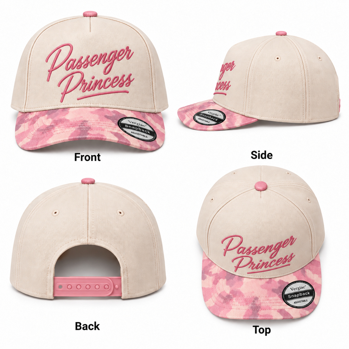 Passenger Princess 5-Panel Trucker Hat product details