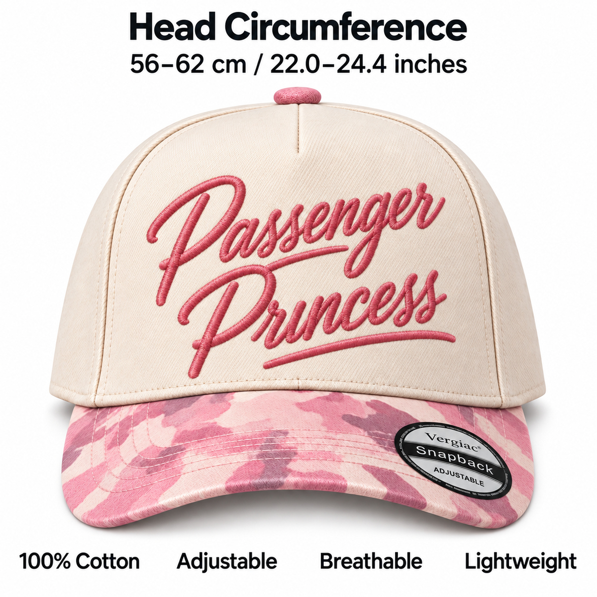 Passenger Princess 5-Panel Trucker Hat product details