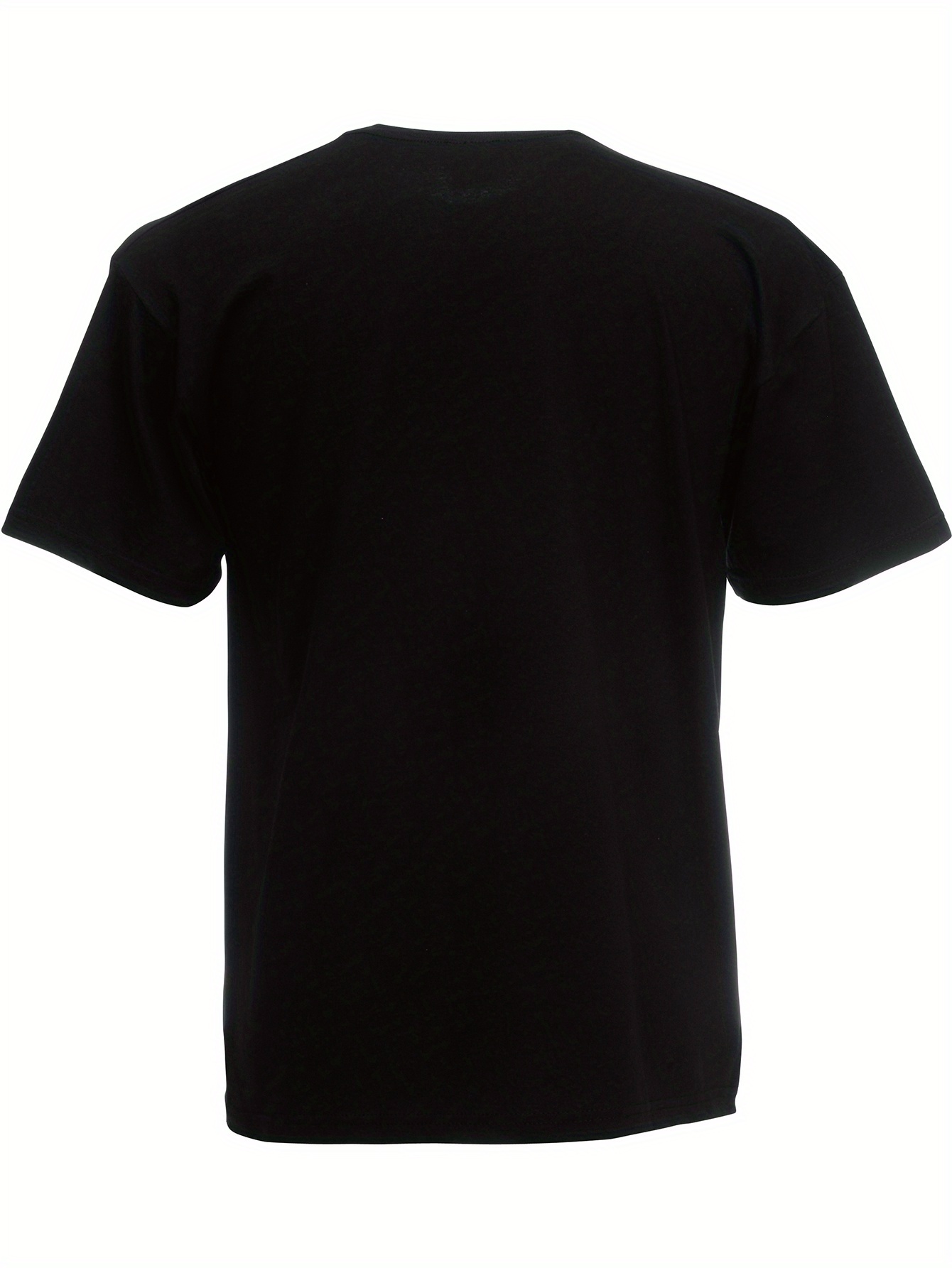 T-shirt da uomo taglie forti 100% cotone, morbida e comoda, a maniche corte, per l'estate._voghion.com