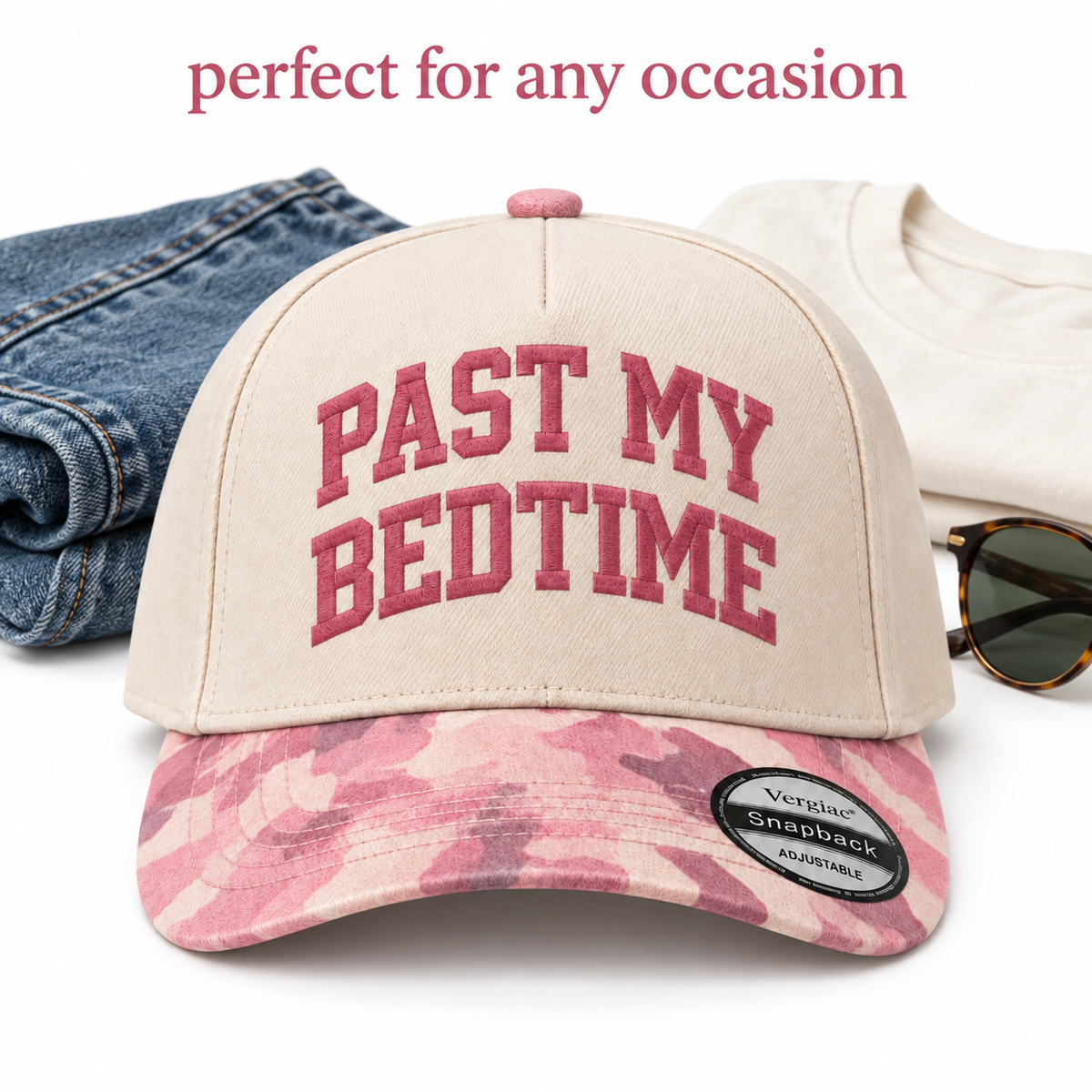 Past My Bedtime 5-Panel Trucker Hat product details